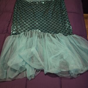 Mermaid Style Teal Skirt And Top 5X Halloween Costume